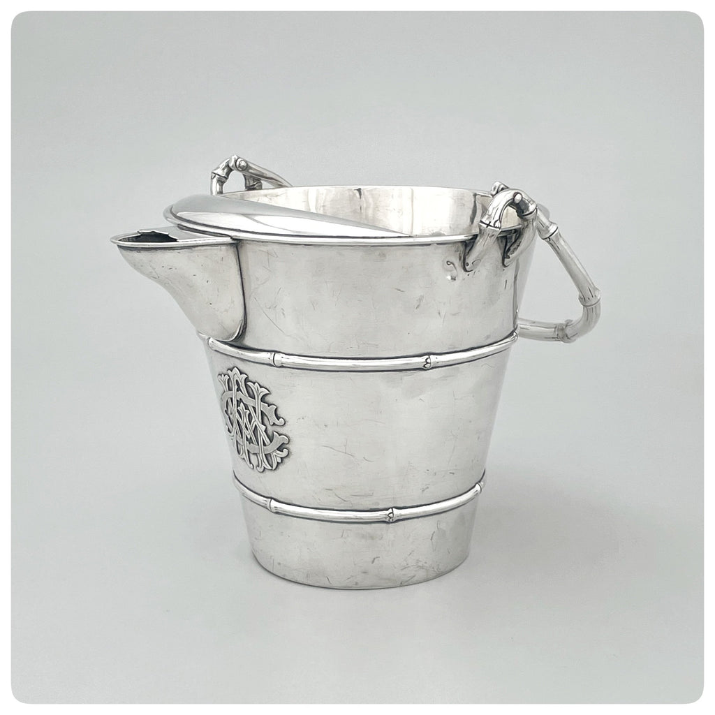 OCTOBER FEATURE: Astonishing History of Magnificent Japanese Sterling Silver Cocktail Pitcher