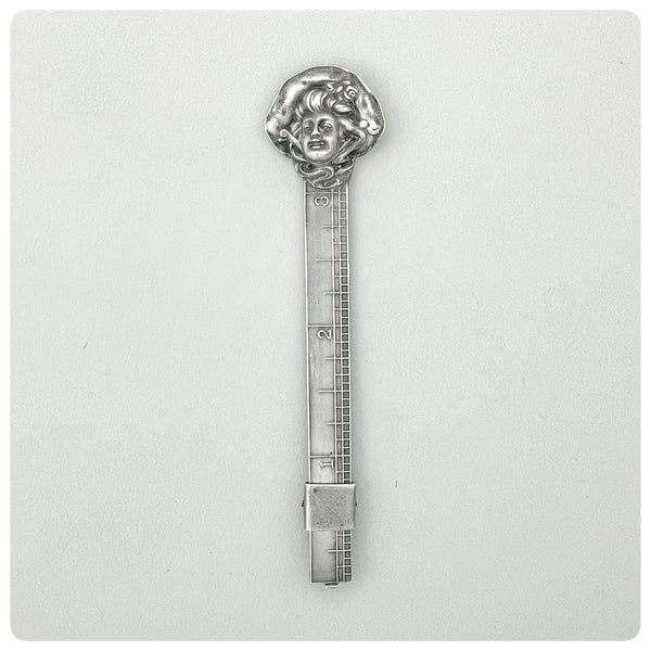 Sterling Silver Hem or Sewing Gauge, Unger Brothers, Newark, NJ, 1872-1910