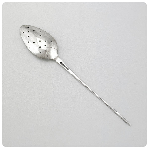 American Coin Silver Mote Spoon, Rufus Farnam, Norwich, CT, Boston, MA, Hanover, NH, Early Nineteenth Century