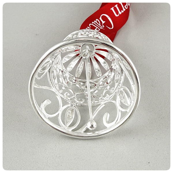 Inside, Silverplate Ornament, "Bell" Southern Gates Collection, The Cargo Hold, Charleston, SC, 2026 - The Silver Vault of Charleston