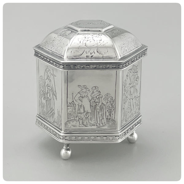 Sterling Silver and Vermeil Dutch Marriage Box Reproduction, Metropolitan Museum of Art, New York, 1985