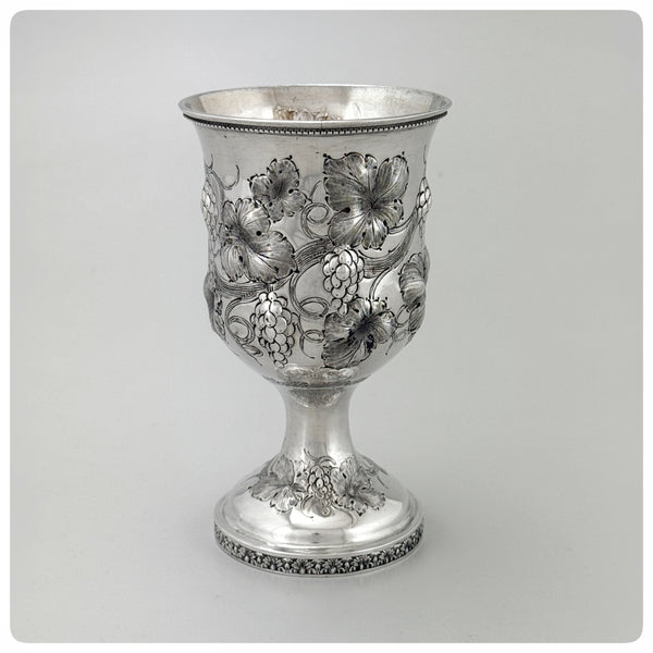 Back, American Coin Silver and Vermeil Goblet, Possibly Southern, Circa 1855 - The Silver Vault of Charleston