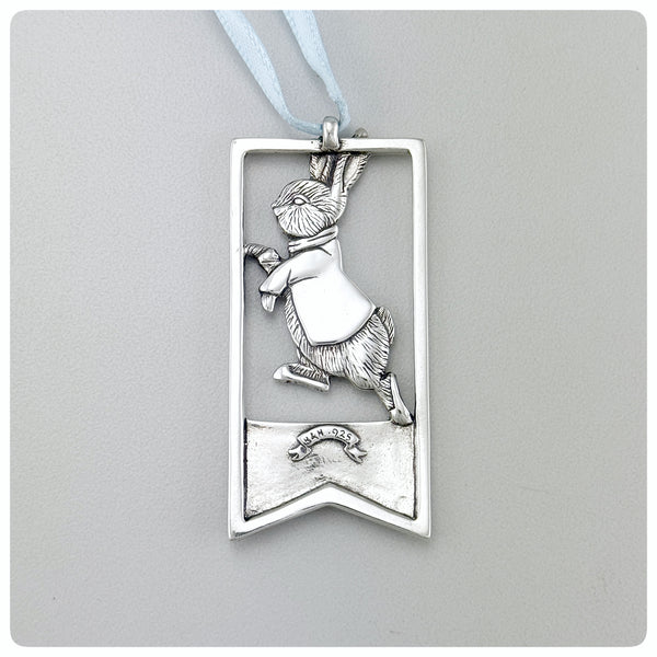 Back, American Sterling Silver Handwrought Commemorative Ornament, The World of Beatrix Potter, Hand & Hammer, Woodbridge, VA, 2002 - The Silver Vault of Charleston