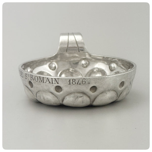 First Standard (950/1000) Solid Silver Wine Taster / Tastevin, Paris, Circa 1846