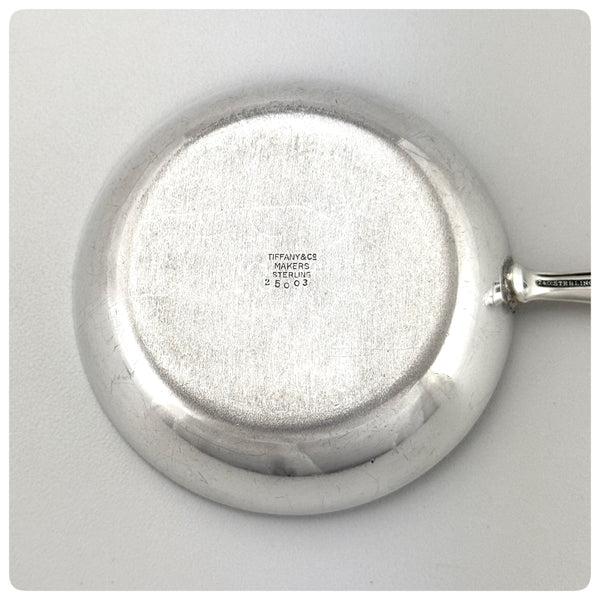 Other marks, American Sterling Silver Bon Bon or Nut Spoon in "Bamboo", Tiffany and Company, New York, NY, Patented 1961 - The Silver Vault of Charleston