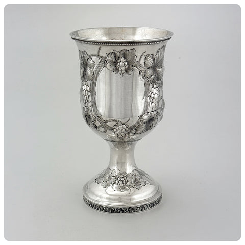 American Coin Silver and Vermeil Goblet, Possibly Southern, Circa 1855 - The Silver Vault of Charleston