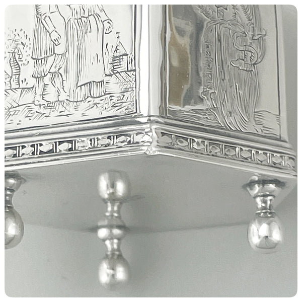Sterling Silver and Vermeil Dutch Marriage Box Reproduction, Metropolitan Museum of Art, New York, 1985