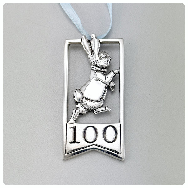 American Sterling Silver Handwrought Commemorative Ornament, The World of Beatrix Potter, Hand & Hammer, Woodbridge, VA, 2002 - The Silver Vault of Charleston