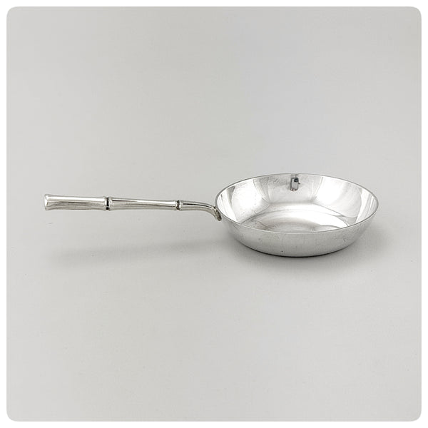 Other side, American Sterling Silver Bon Bon or Nut Spoon in "Bamboo", Tiffany and Company, New York, NY, Patented 1961 - The Silver Vault of Charleston