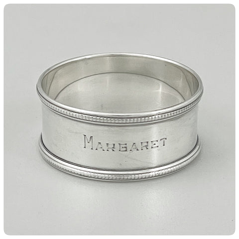 Sterling Silver Napkin Ring, Rogers, Lunt and Bowlen, Greenfield, MA, 1901-1935
