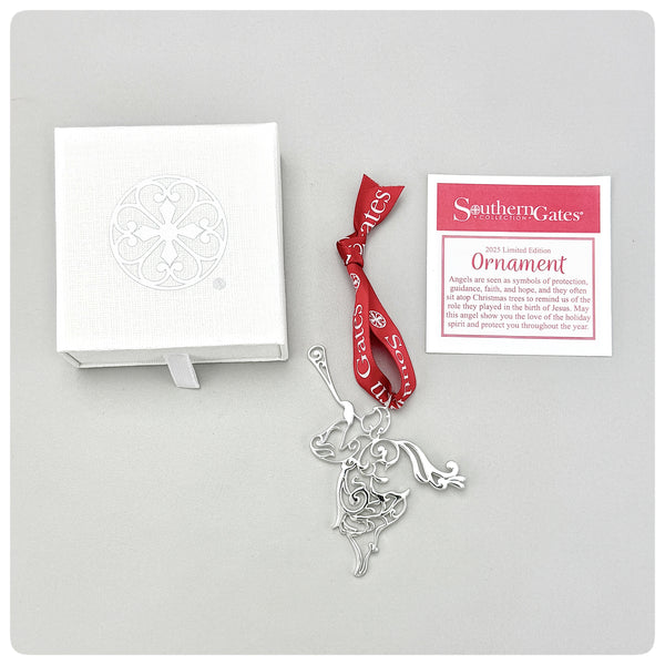 Silverplate Limited Edition Ornament, “Angel” Southern Gates Collection, The Cargo Hold, Charleston, SC, 2025