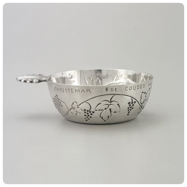 First Standard (950/1000) Solid Silver Wine Taster / Tastevin, Paris, Circa 1878