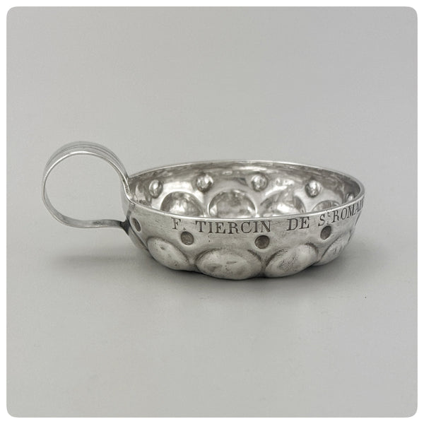 First Standard (950/1000) Solid Silver Wine Taster / Tastevin, Paris, Circa 1846