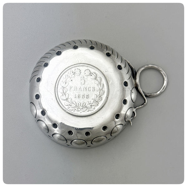 Second Standard (800/1000) Wine Taster or Tastevin, Marked for Export, 1921-1973