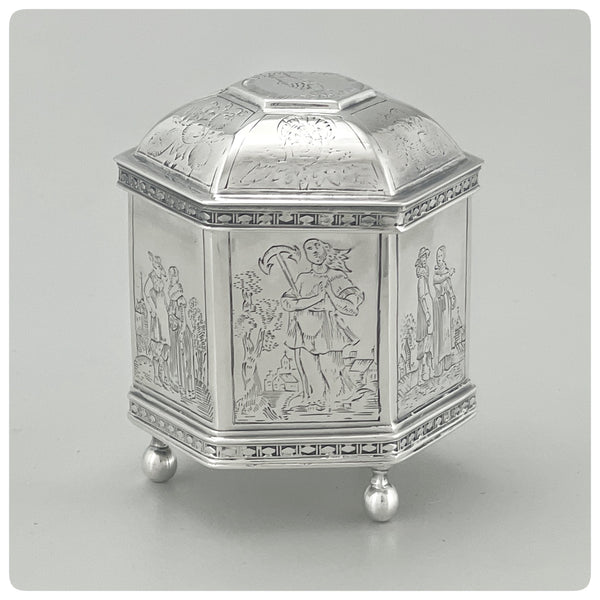 Sterling Silver and Vermeil Dutch Marriage Box Reproduction, Metropolitan Museum of Art, New York, 1985