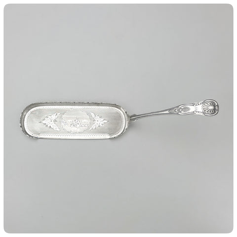 Sterling Silver Crumber in a "Kings" pattern, George Sharp for Bailey and Co., Philadelphia, PA, Circa 1865