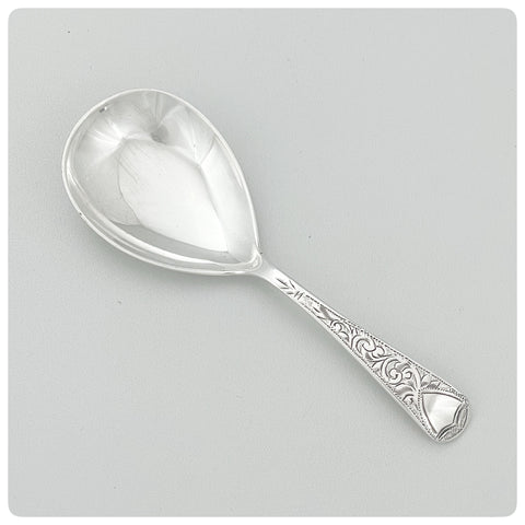 English Sterling Silver Tea Caddy Scoop, J. Gloster Limited, Birmingham, 1914-1915 - The Silver Vault of Charleston