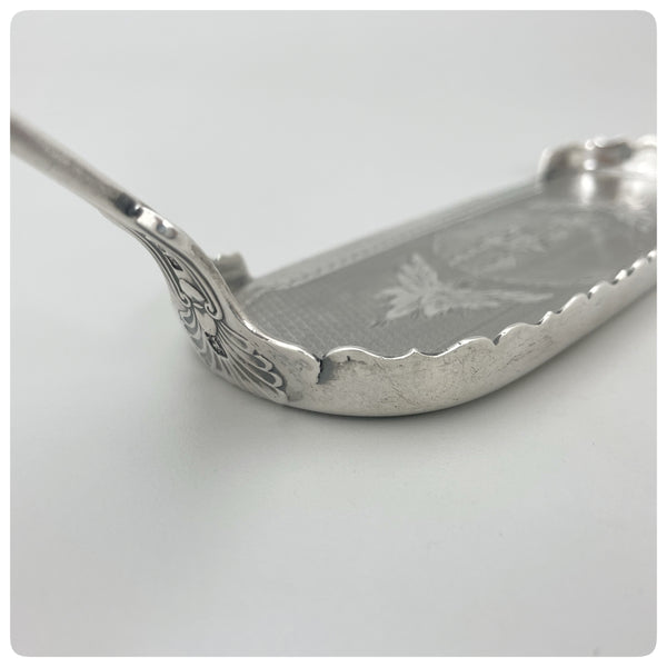 Sterling Silver Crumber in a "Kings" pattern, George Sharp for Bailey and Co., Philadelphia, PA, Circa 1865