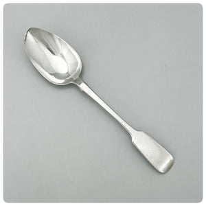 Scottish Sterling Silver Tablespoon, George Jamieson, Aberdeen, 1848-1849. Top view.