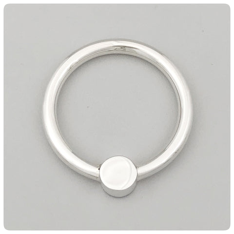 Sterling Silver Circular Teething Ring and Rattle, The Prince Company, Pawley's Island, SC, New - The Silver Vault of Charleston