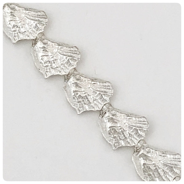 Sterling Silver Continuous Oyster Necklace, G2 Silver, Charleston, SC, New - The Silver Vault of Charleston
