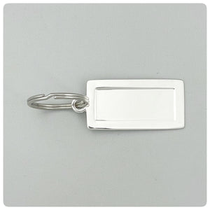 Sterling Silver Rectangular Key Chain, Empire Silver Company, Brooklyn, NY, New - The Silver Vault of Charleston