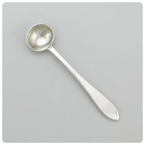 Sterling Silver and Vermeil Salt Spoon in "Faneuil", Tiffany and Company, New York, NY, patented 1910 - The Silver Vault of Charleston