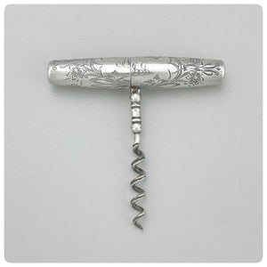 Sterling Silver and Other Metal Roundlet Corkscrew, Gorham Manufacturing Company, Providence, RI, Late 19th Century - The Silver Vault of Charleston