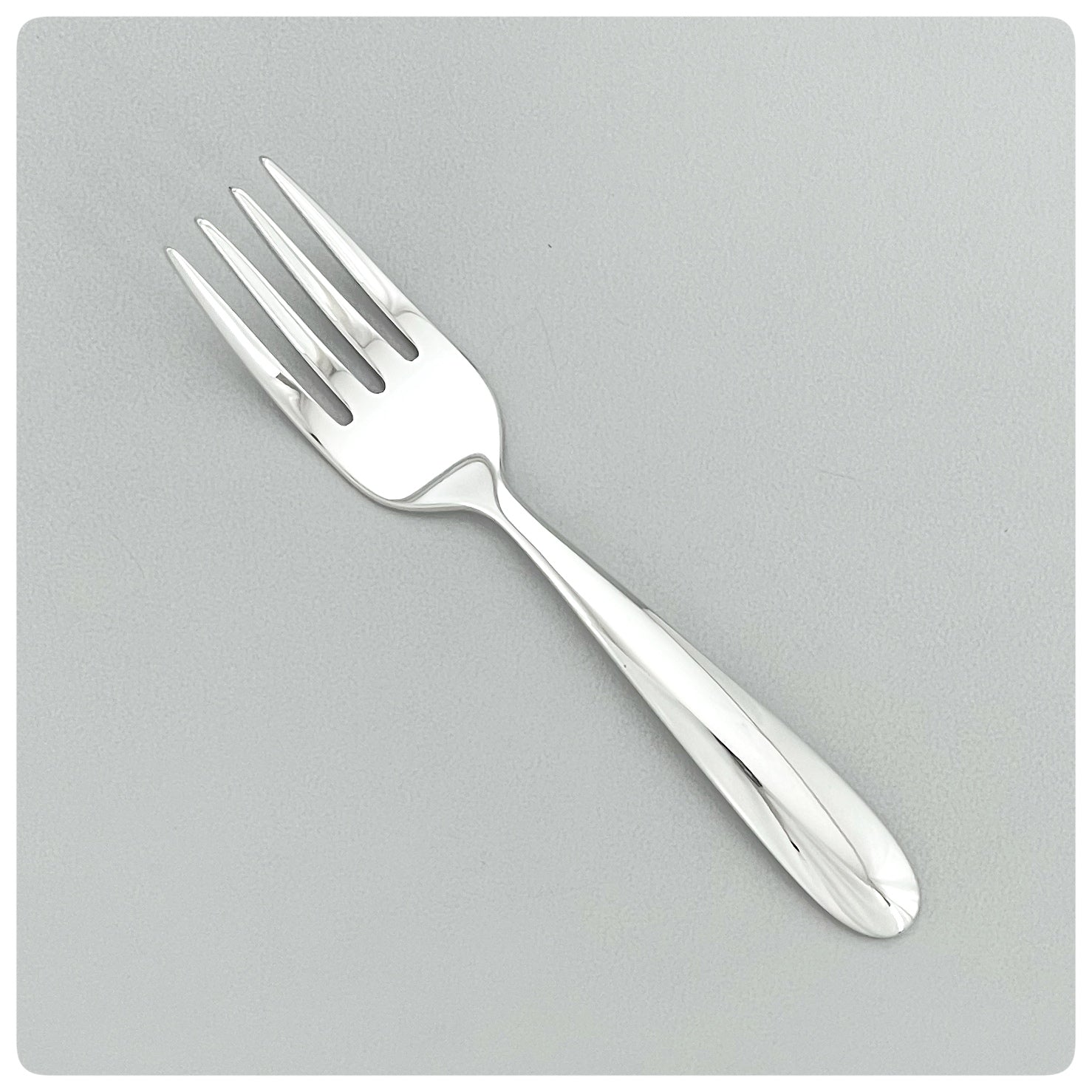 Sterling Silver Short Handle Baby Fork, The Prince Company, Pawley's Island, SC, New - The Silver Vault of Charleston