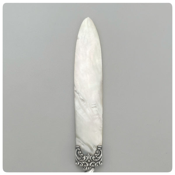 Blade, Sterling Silver and Mother of Pearl Letter Opener, Late 19th or Early 20th Century - The Silver Vault of Charleston