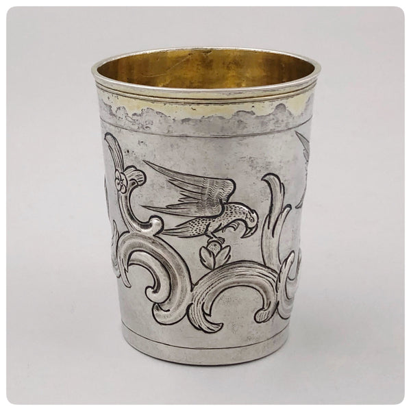 Russian Solid Silver and Vermeil Beaker, Alderman Alksei Kosiurev, Moscow, 1785 - The Silver Vault of Charleston