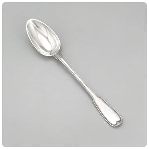 958.33/1000 Standard Solid Silver Ragout/Rice/Stuffing/Platter Spoon in a "Fiddle Thread" Pattern, Louis-Julien Anthiaume, Paris, 1785-1786 - The Silver Vault of Charleston