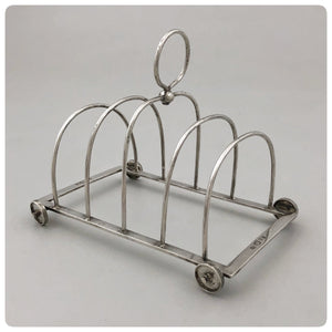 Chinese Export Solid Silver Toast Cart, Sing Fat, Canton, Early 20th Century - The Silver Vault of Charleston