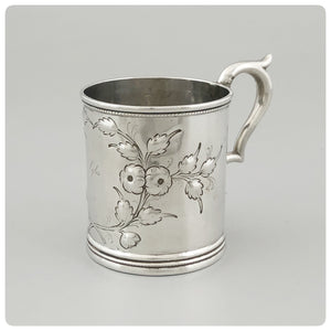 Coin Silver Handled Cup, Engraved "Lyles", Radcliffe and Guignard, Columbia, SC 1856-1858 - The Silver Vault of Charleston