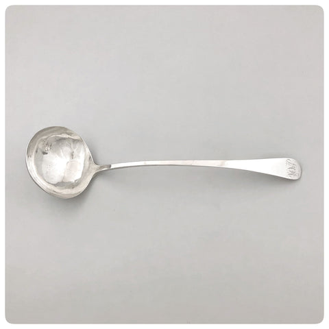 Coin Silver Soup Ladle, William Purse, Charleston, SC, Working 1785 - Circa 1825 - The Silver Vault of Charleston