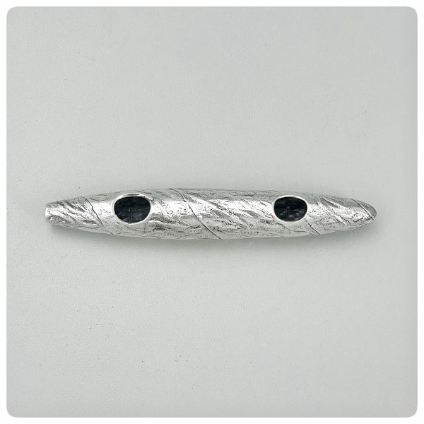 Top, Sterling Silver Cigar Humidifier in the Shape of a Cigar, Simons Brothers and Company, Philadelphia, PA, Circa 1900 - The Silver Vault of Charleston