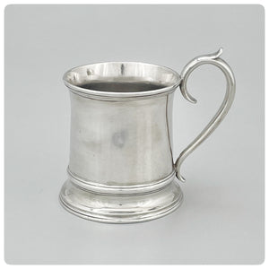 American Coin Silver Cup with S-Scroll Handle, Hugh Gelston, Baltimore, MD, Circa 1822-1833