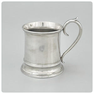 American Coin Silver Cup with S-Scroll Handle, Hugh Gelston, Baltimore, MD, circa 1822-1833