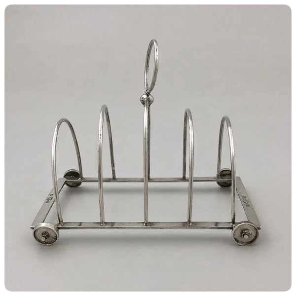 Chinese Export Solid Silver Toast Cart, Sing Fat, Canton, Early 20th Century - The Silver Vault of Charleston