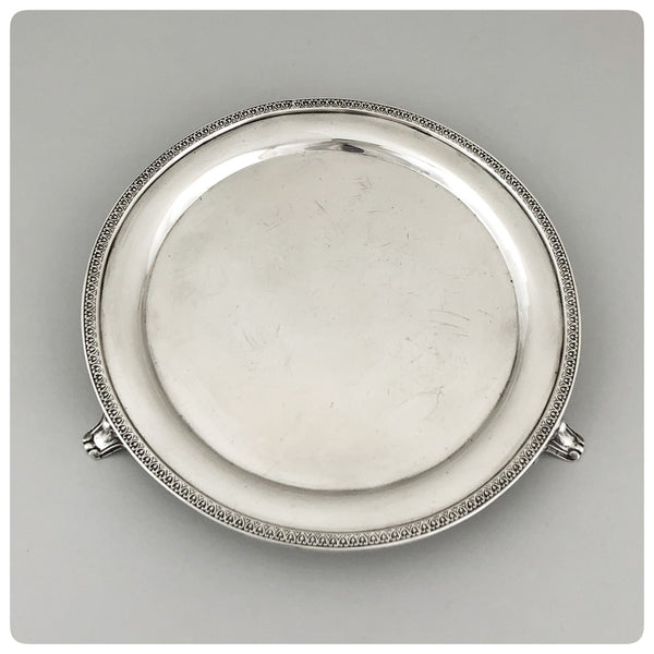 Coin Silver Salver, William Carrington and Company, Charleston, SC and Eoff and Shepard, New York, NY, 1852-1861 - The Silver Vault of Charleston