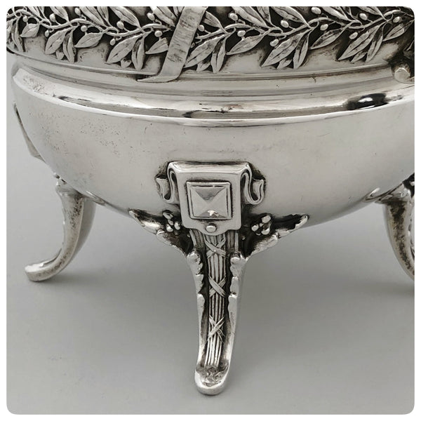 First Standard (950/1000) Solid Silver After Dinner Coffee Pot, Boulenger, Paris, Circa 1875 - The Silver Vault of Charleston