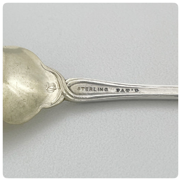 Set of Twelve Sterling Silver and Vermeil Ice Cream Forks in "Cat Tails", William B. Durgin Company, Concord, NH, Patented 1898